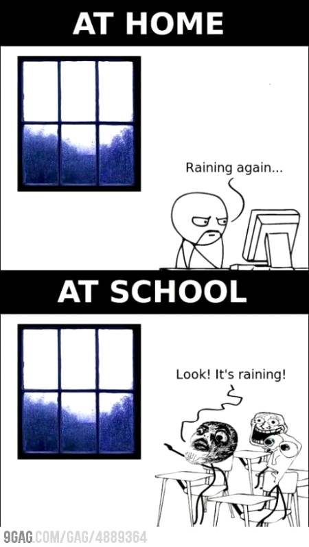 At home ans school