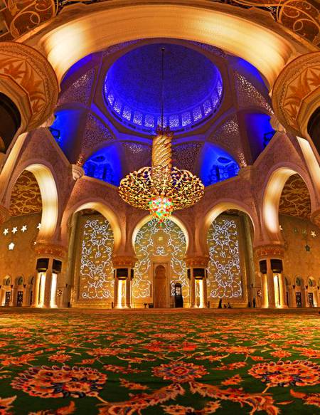 Sheik zaid Grand Mosque interior view❤❤❤