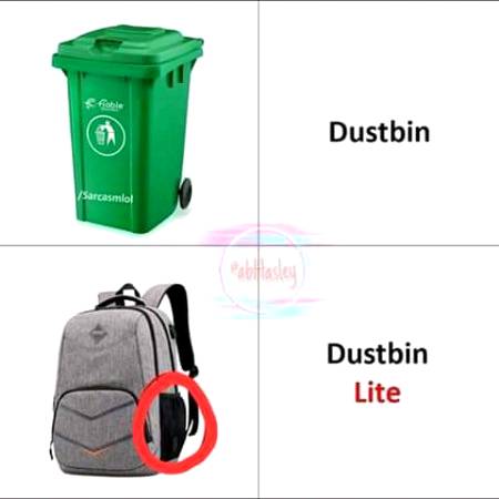 Light weight trash bag