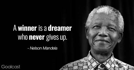 Never give up