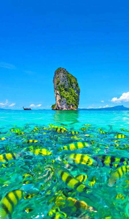 Beautiful view of Russia sea