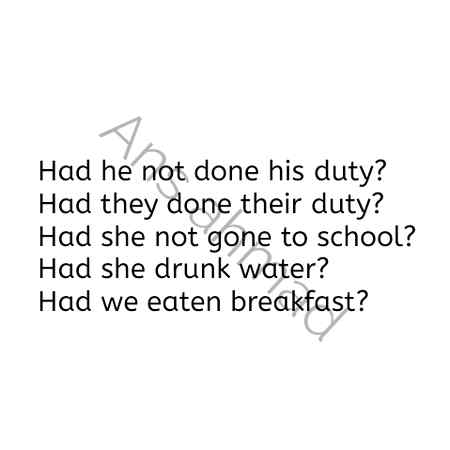 Past perfect ko Interrogative ma change kaisy krna hota ha?
Zra idher daikhy