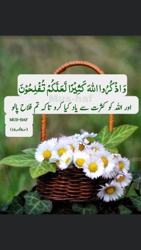 اور اللہ کو کثرت سے یاد کیا کرو تاکہ تم فلاح پالو