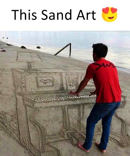 Sand art...