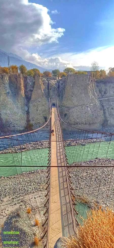Beautiful bridge in hunza🔥 like 🔥