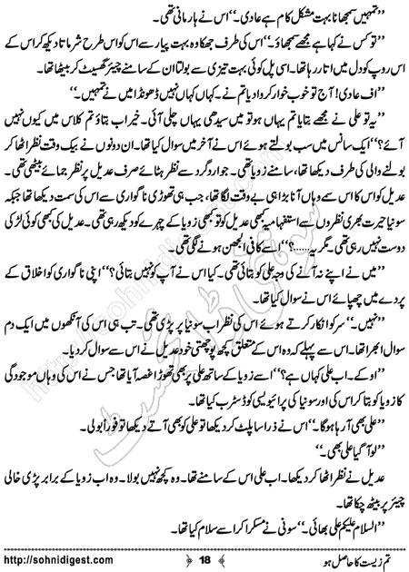 Title = "Tum zeest ka hasil ho"
Page = 18