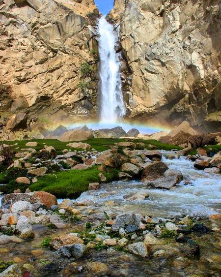 Khamosh waterfall,GB Pakistan