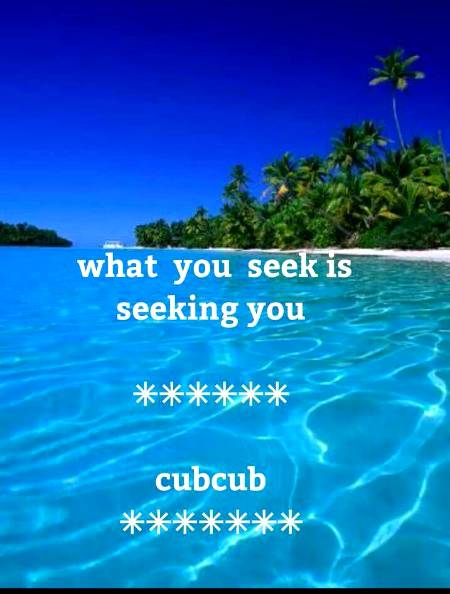 What you seek