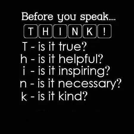 Before you speak 🤗