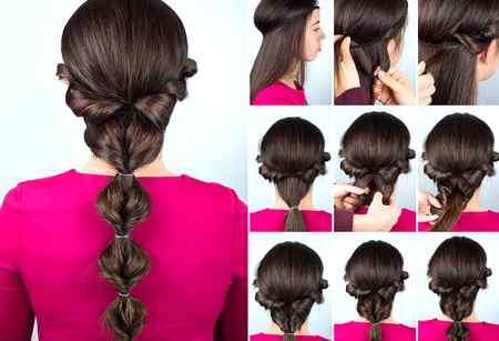 School hairstyle for girls