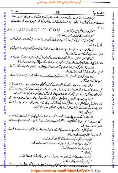 Title = Jannat kay patay.
Writer = Nimra Ahmed.
Part = 2
Page = 62