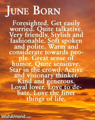 Facts about June born 💖💖💖💖