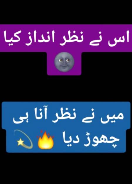 اس نے نظر انداز کیا