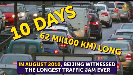 The largest trrafic jam