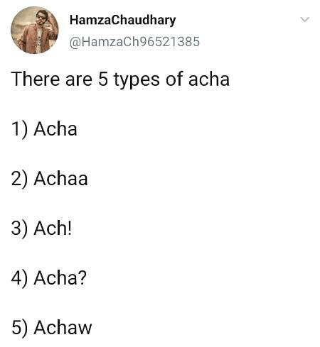 ... Achaa...