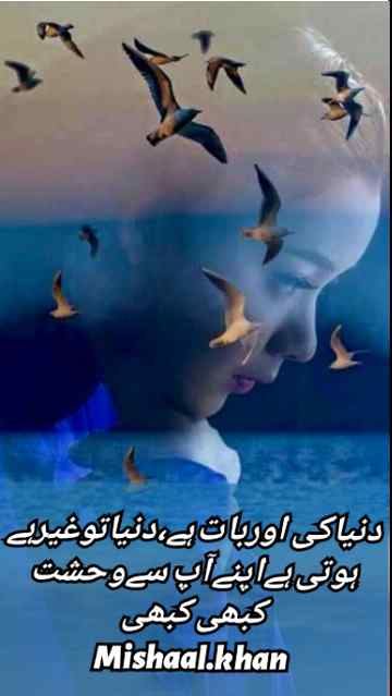 ہوتی ہےاپنےآپ سےوحشت کبھی کبھی۔۔۔۔