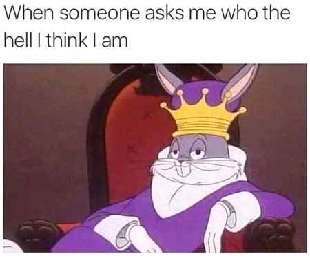 I am the king