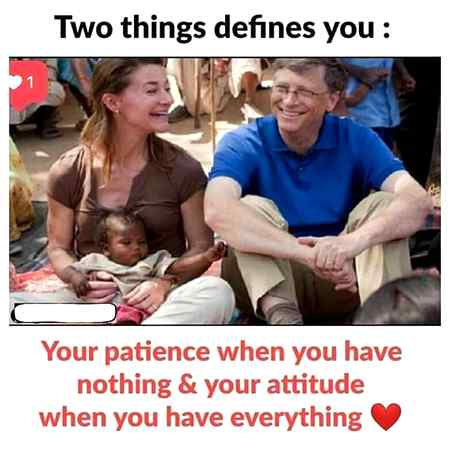 Two things define you