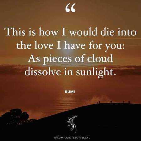 Rumi words...