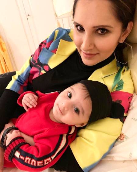 Sania with cute son