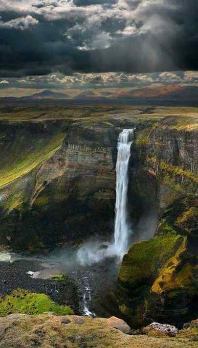 Haifoss falls,Iceland