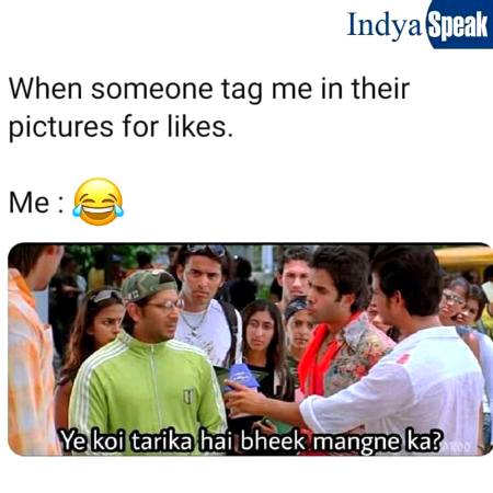 When someone tag me ...