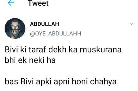 Bs bivi apni honi chahiye...