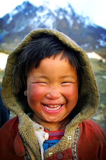 Cute smile in mountains with closed eyes💕