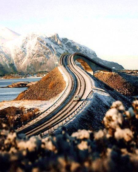 Beautiful road on Norway!