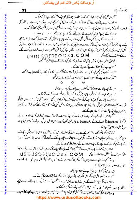 Title = Jannat kay patay.
Writer = Nimra Ahmed.
Total Pages = 91.