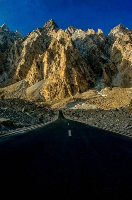 Karakoram highway.. considered 8th wonder of the world connecting Pakistan with china