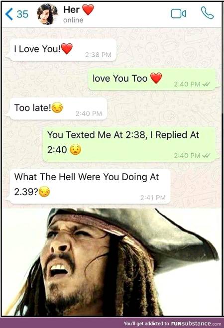 1 minute reply late 🤔