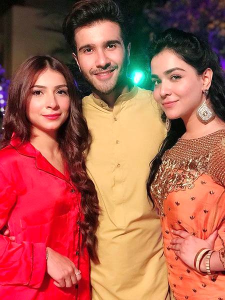 Feroz Khan Humaima Malik and Dua Malik