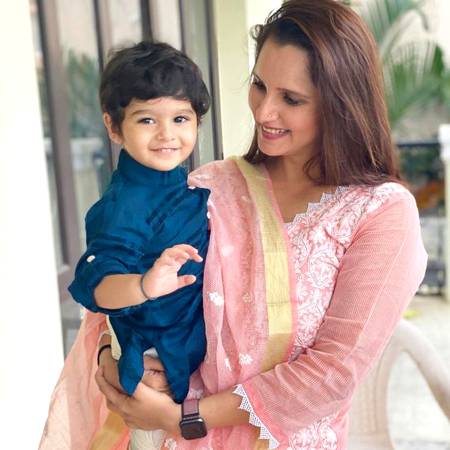 Pretty Mom, cute son