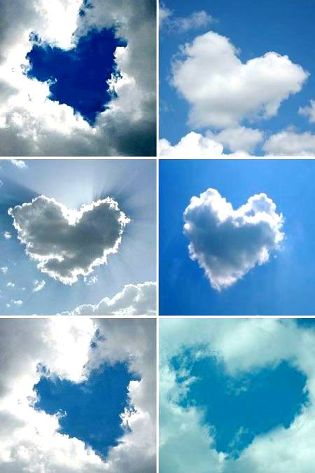 Amazing Heart clouds❤️❤️❤️