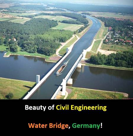Water bridge in Germany