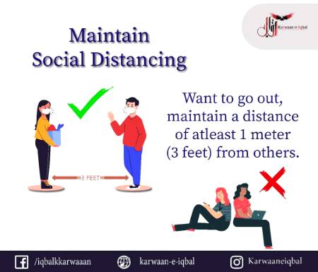 Maintain social distance