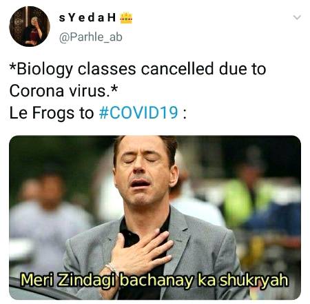 Yahan logon ki zindgi ja rahy hy aur is ye bachany ka shukrya kar raha hy 😞