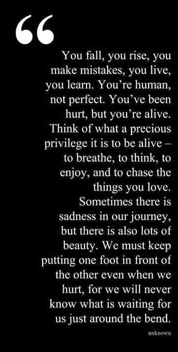 You fall you rise..