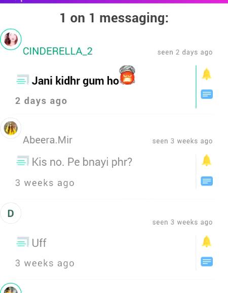 ...My 1on1..mainy  inse bhi bat krna chor di phir q kha ?