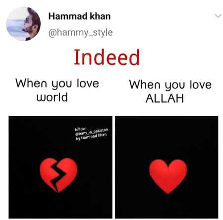 When u love with "ALLAH"🥀