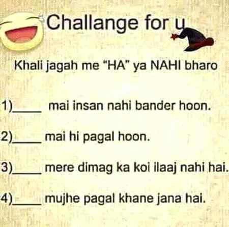 Challenge for you