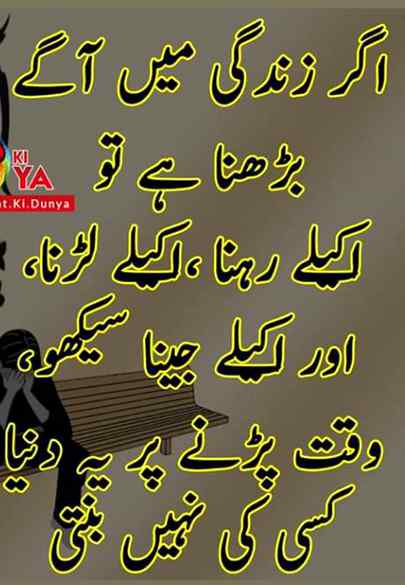 Alone but happy🙂
Alhumadallah
Or han bhola ni