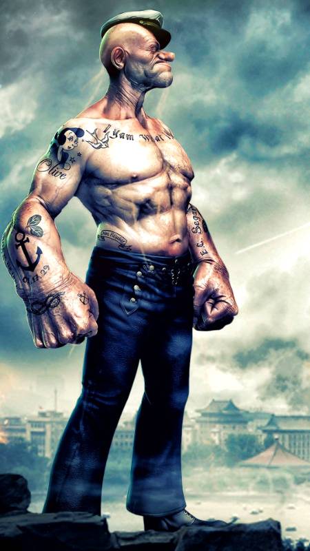 Popeye the sailor man..