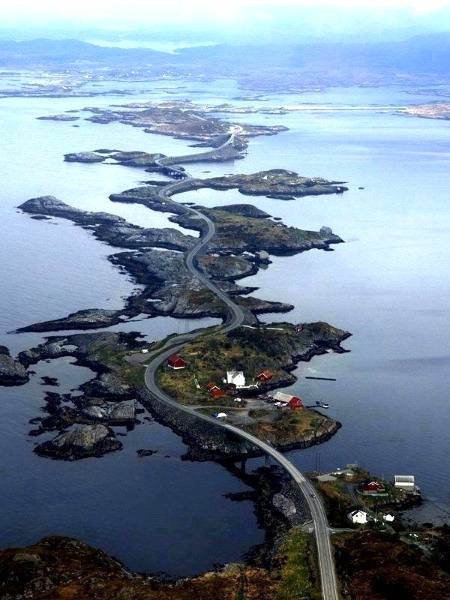 Atlantic Ocean Road in norway