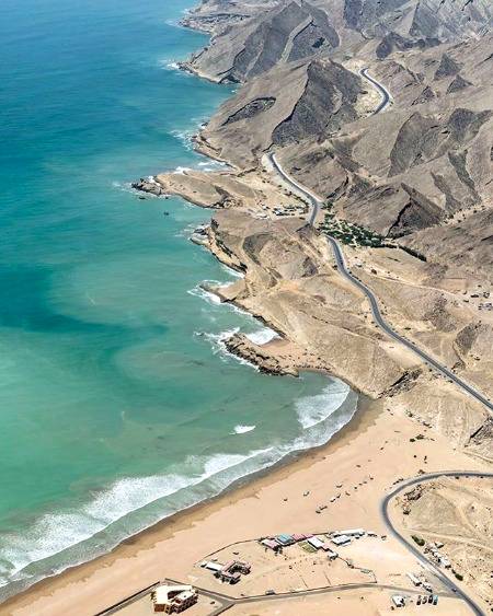 Aerial view of Kund Malir beach Balochistan