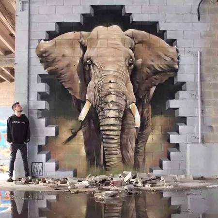 It's a amazing Elephant painting look like orginial👌🏻👌🏻