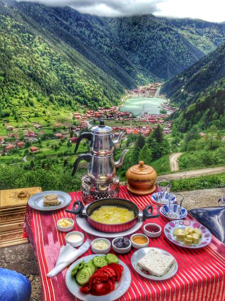 ubreakfast in trabzon Turkey