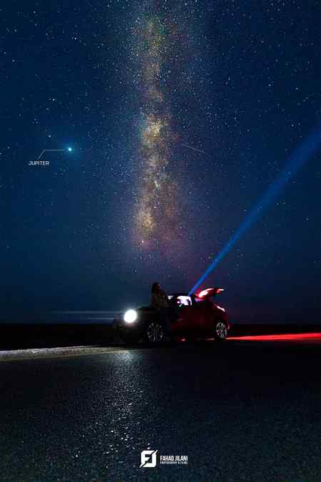 Milky way makran coastal highway