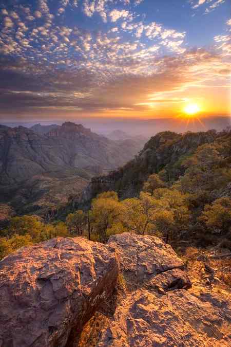 Sunrise at big bend national park ,Texas